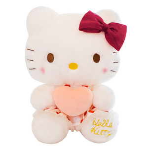 Hot Sale cute  cartoon figure plush toys products Hello Kawaii Kitty cat plush toys for children's gifts