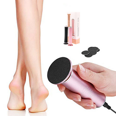 Portable Pedicure Tool for Men & Women Electric Foot Callus Remover Foot Scrubber - Cracked Heels & Callus Remover