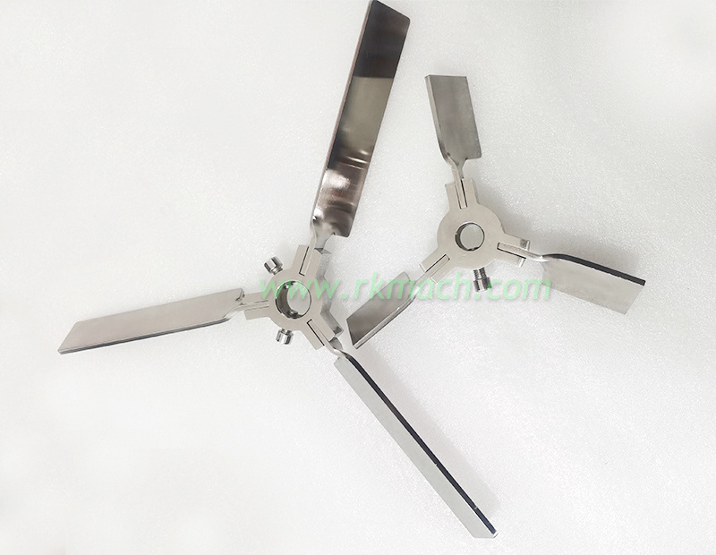 500-30mm unfolding blade bulk tank ss304 folding propeller manufacturer