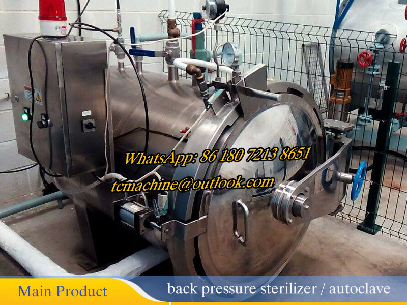 500Liter small scale back pressure autoclave retort autoclave for canned meat