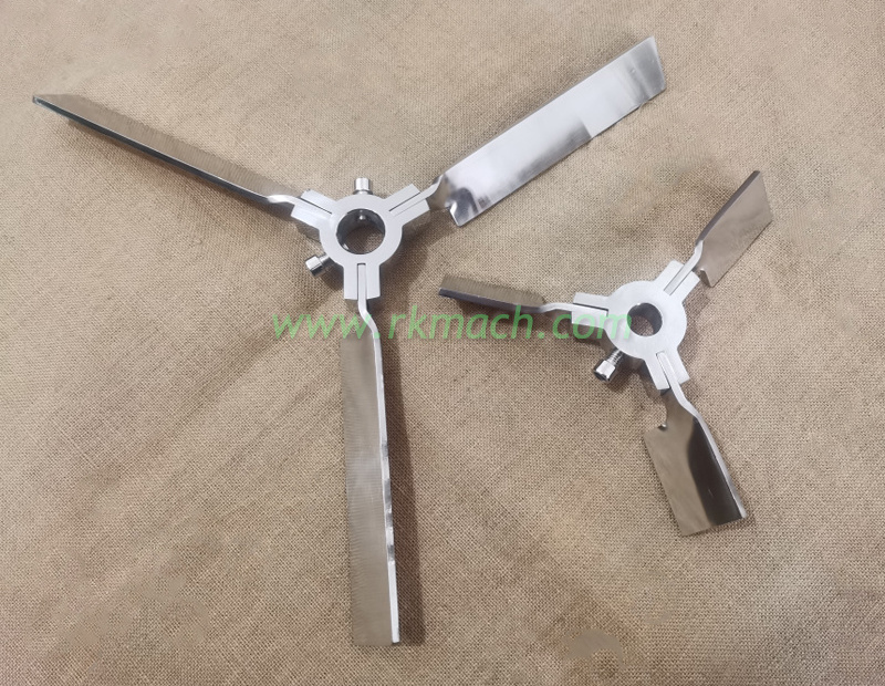 500-30mm unfolding blade bulk tank ss304 folding propeller manufacturer