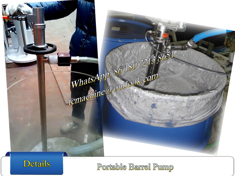 portable barrel pump 38L/min for epoxy resin at 50000cps Progressive Screw drum Pump barrel unloading pump