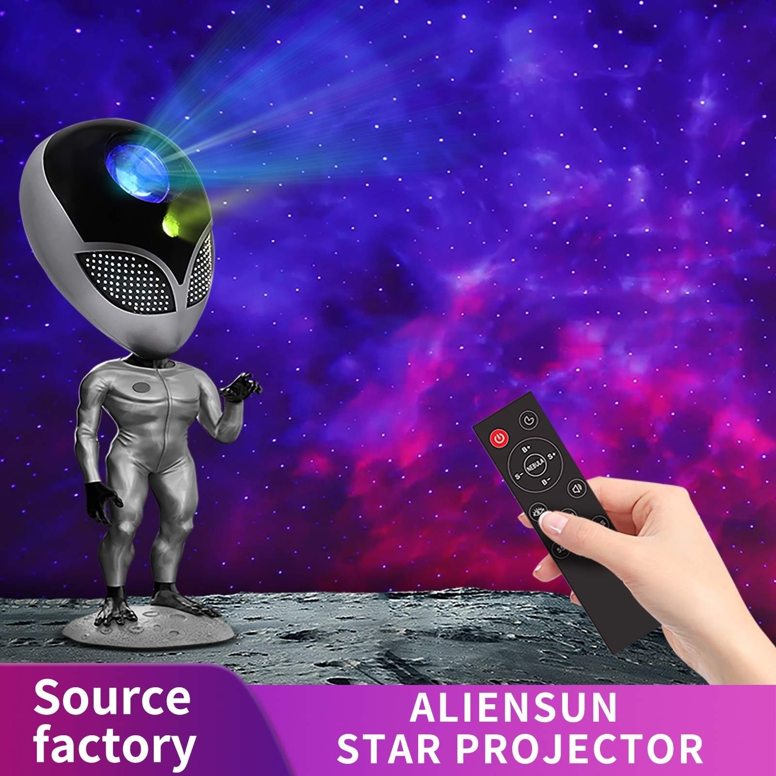 2022 Newest Alien Lamp Planet Projector Ceiling projection Sky Star Night Light for Kids Gifts