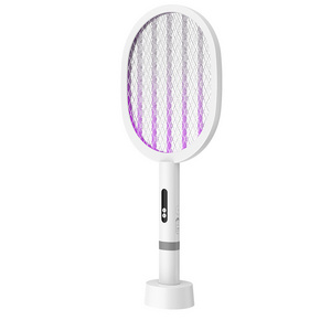 Electric Bug Zapper Racket, 3000V High Voltage LED Lighted Handheld Mosquito Swatter, USB Charging Portable Fly Killer Racquet