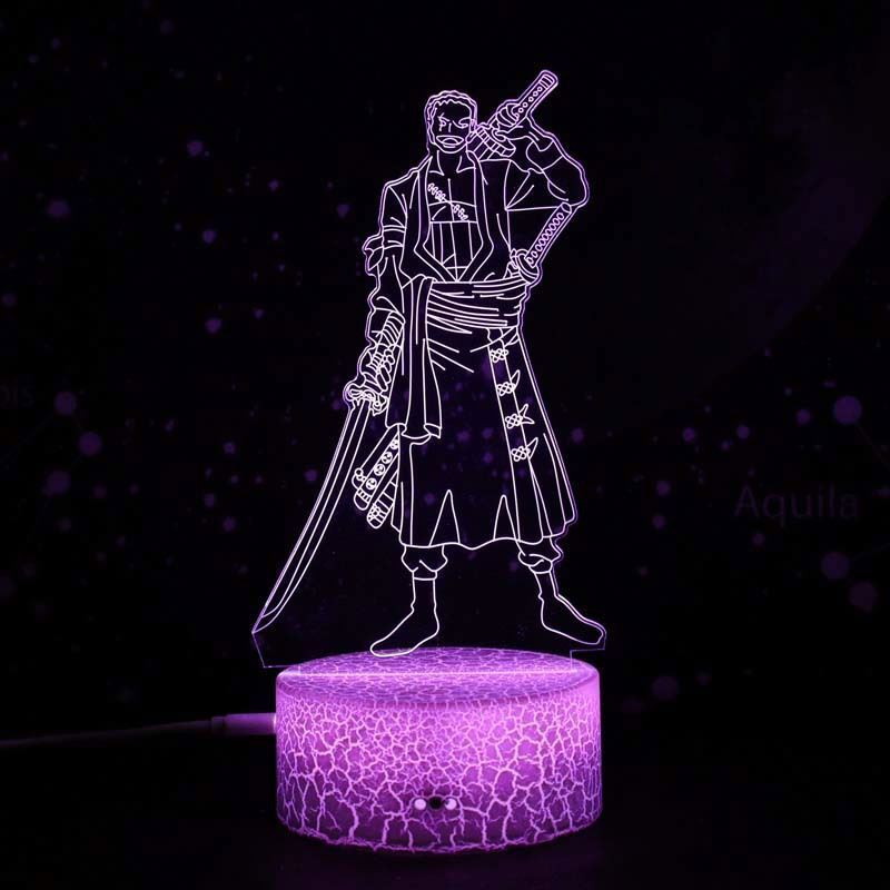 Custom	Anime Light Night Led Pattern Acrylic Lamp 3d Decoration LED Illusion Lamp For Kids Bedroom 3D Night Lights