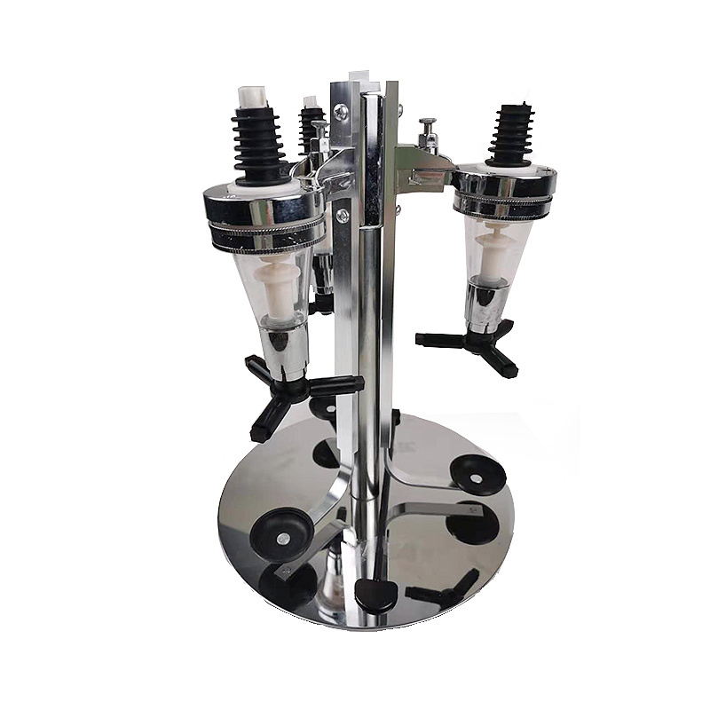 House bar high quality mountable stainless steel 3 bottle revolving beer drink  Liquor dispenser machine for wine