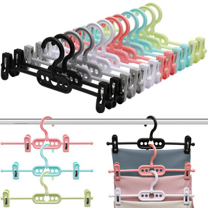 Closet Organizers and Storage Pants Hangers Space Saving Closet Organizer Short Skirt Hangers with Clips