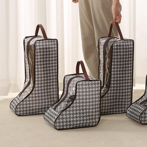 Travel Shoe Bag Fabric Short Boots And Tall Boots Organizer Boot Protector Bag Dust Bag For Shoes