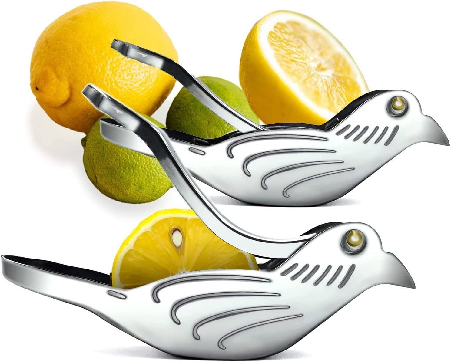 2024 Stainless Steel Fish Bird Lemon Squeezer Juicer Metal Manual Stainless Steel Lemon Squeezer