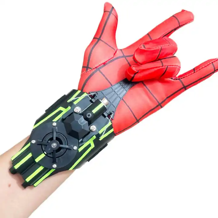 Cosplay Spider Anime Web Shooter Luminous Light Wrist Launcher String Shooters Toy For kids