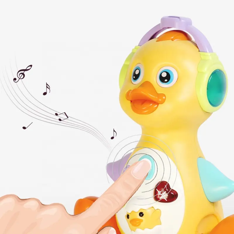 Intellectual electric music toys dancing swing duck parent-child interactive baby learn to climb Toys