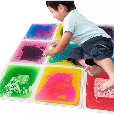 Liquid Sensory Floor Gel Mat Preschool Educational Toys Gel Floor Pad Activity Play Mat  liquid sensory floor tiles