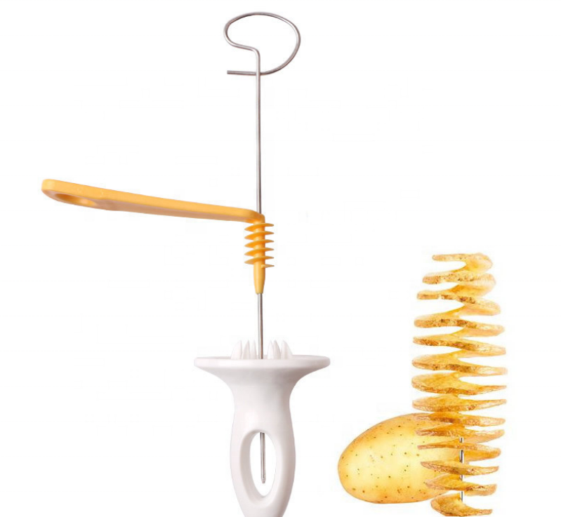 4 pcs Spiral potato slicer set  Manual potato tower Slicer making tool / spiral potato chips cutter