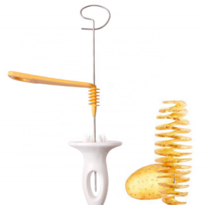 4 pcs Spiral potato slicer set  Manual potato tower Slicer making tool / spiral potato chips cutter