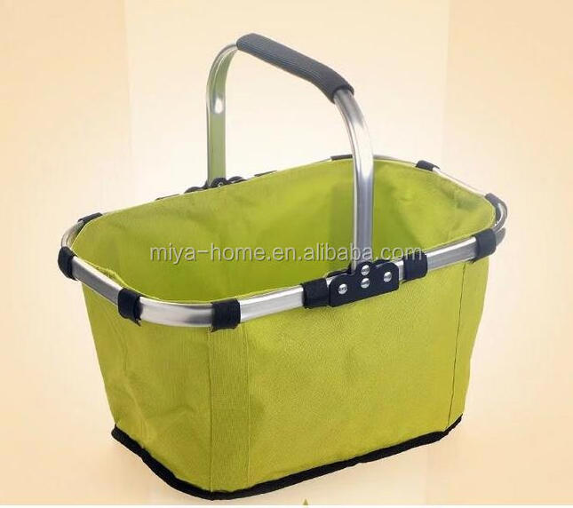 high quality picnic basket folding basket / shopping basket / Cheap price Insulated picnic basket