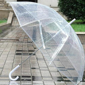 New design straight golf Promotion Transparent umbrella / Princess umbrella / clear umbrella