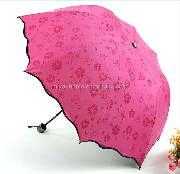 New design wet and changing color umbrella / fashion magic color changing umbrella / Color Changing Folding Umbrella