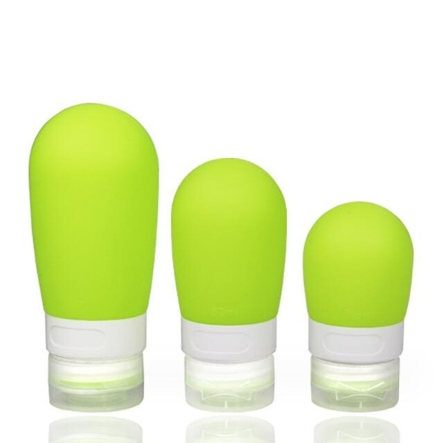 Portable reusable soft squeeze mini silicone salad dressing bottles ketchup sauce dressing containers cosmetic tube bottle