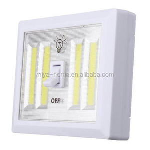 Magnetic 4 COB LED Light Switch Wall Night Lights / Battery Operated Cabinet Garage Closet lamp / Camping Emergency Lamp