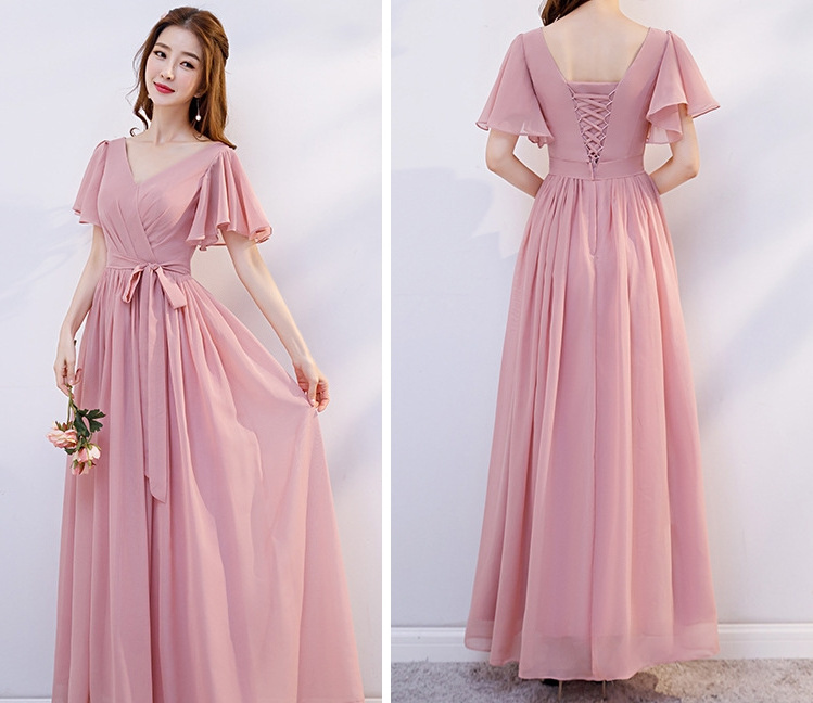 Multiple Bodice Chiffon Bridesmaid Dresses Girl Dresses in Wedding Party Bridesmaid Robes