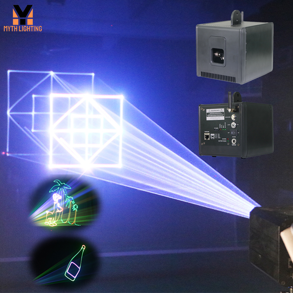 4W 3d party disco performance show Projector light Newfeel Laser cube square APP Control Mini  laser light