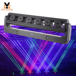 6 Beam Laser Bar Red/Green/Blue/RGB 6 Eyes Moving Head Laser Light