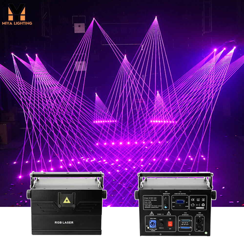 Manufacturer 1W 3W 5W 8W 10W RGB Full Color Animation 3D ILDA Laser Light for Dj Disco Night Club