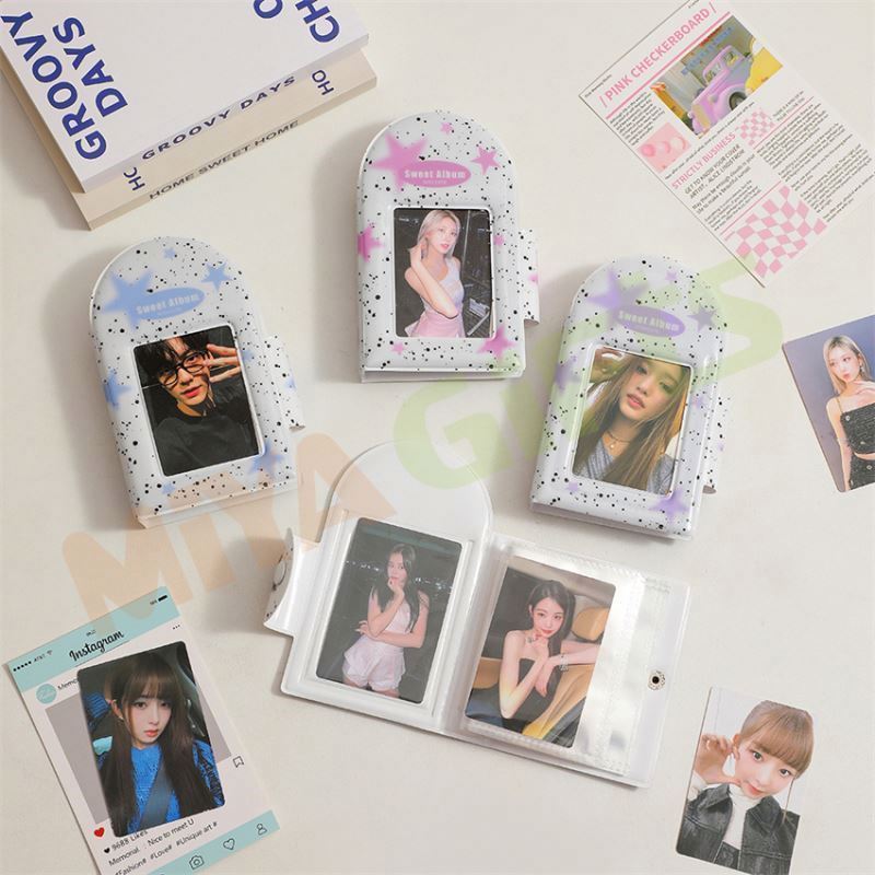 custom kpop collecting book photo album photocard holder storage collection cartoon 3 inch mini pvc plastic