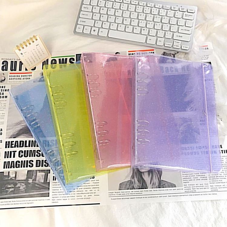 School supplies  A5 binder file folder transparent binder ring office accessories organizer ring binder