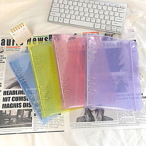 School supplies  A5 binder file folder transparent binder ring office accessories organizer ring binder