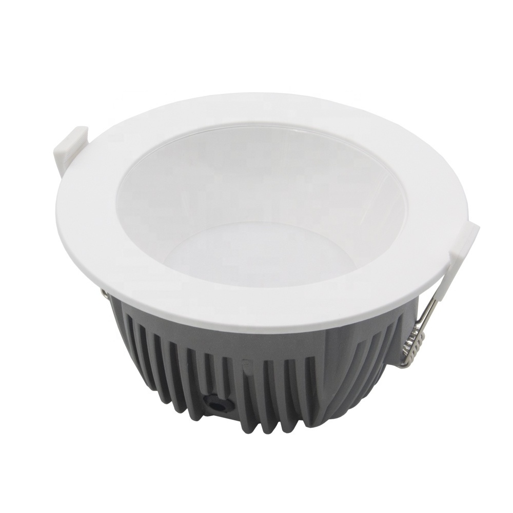 6 inch recessed cob led downlight body housing 185mm commercial downlight parts cut out 165mm