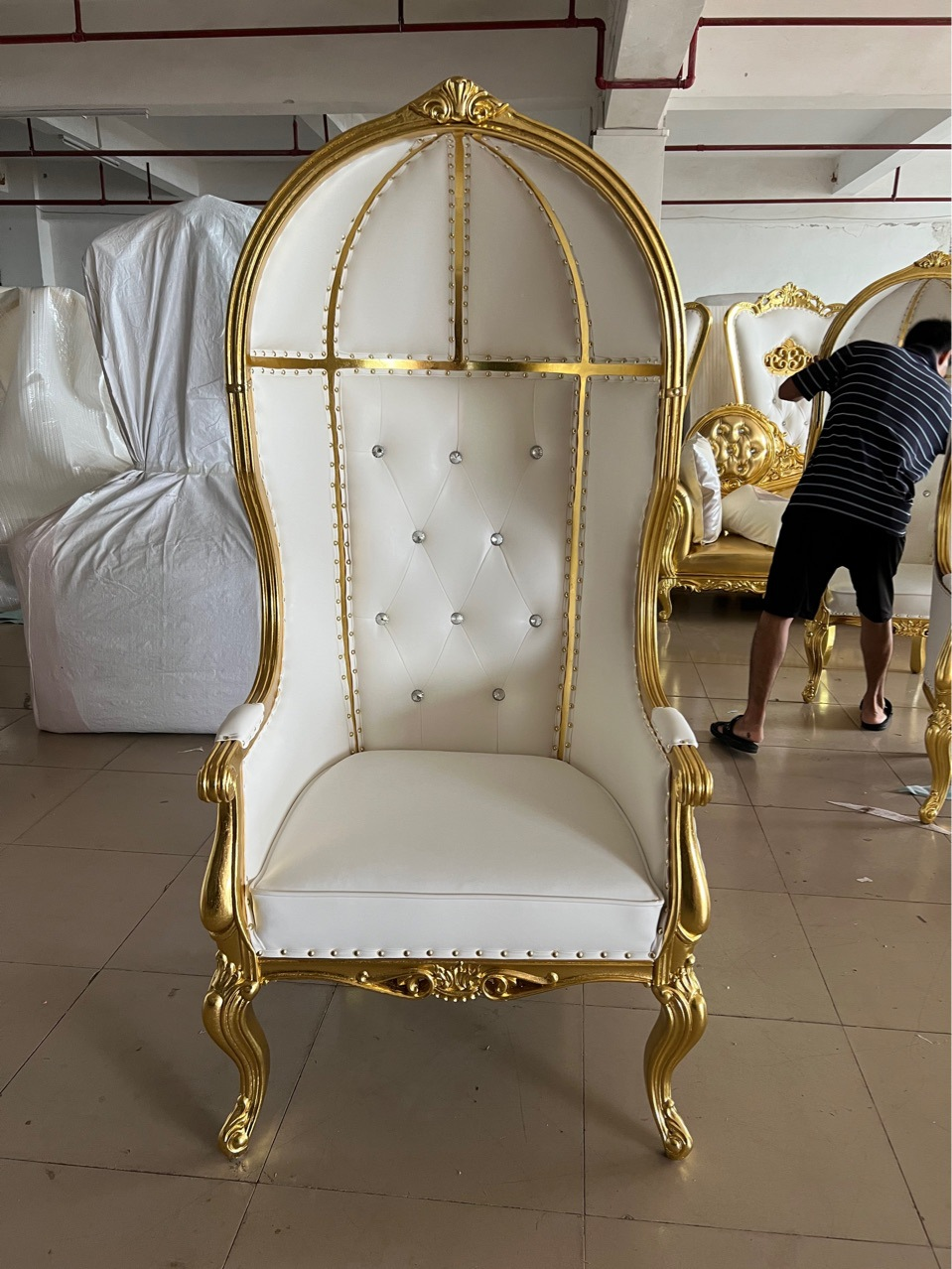 Foshan Factory Wedding Sofa Chair Bird Cage Hotel Banquet Chair Bride And Groom's Throne Chair For Event Party Rental