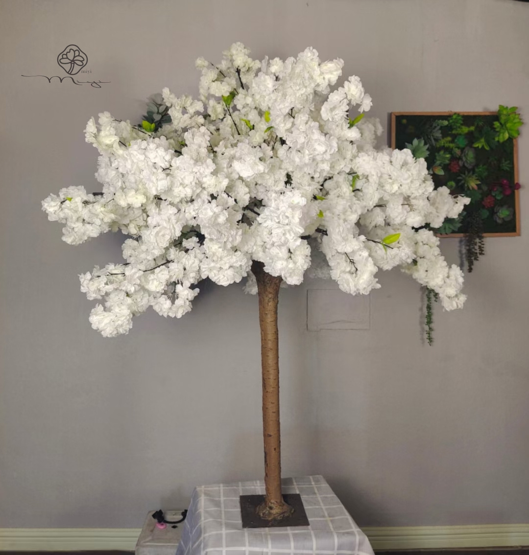 MIYI High Quality Artificial Plants Trees Wholesale Cherry Blossom Tree Cherry Blossom Tree Wall Decor