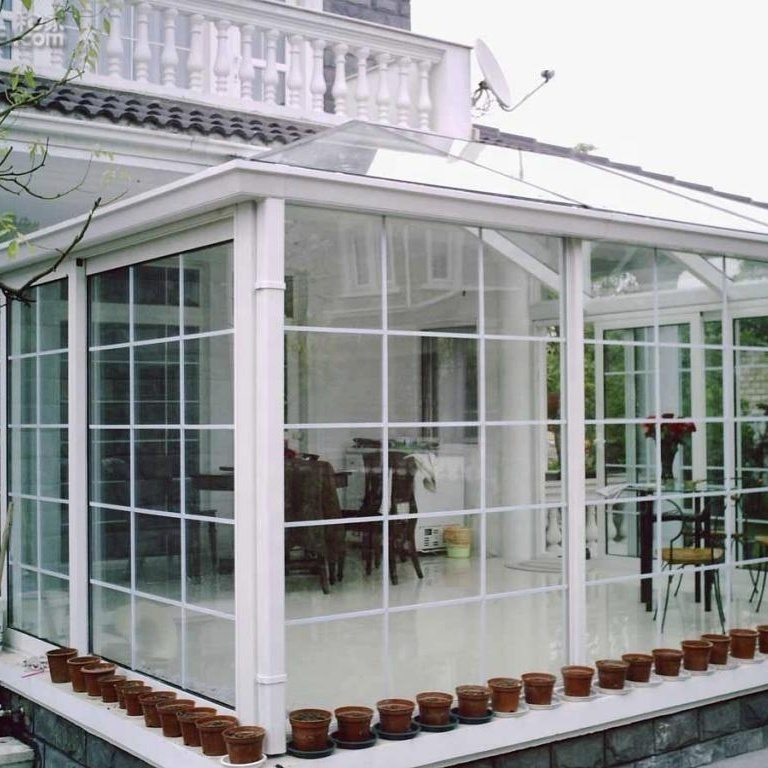 China supplier prefabricated pergola aluminum glass free standing solarium sunroom