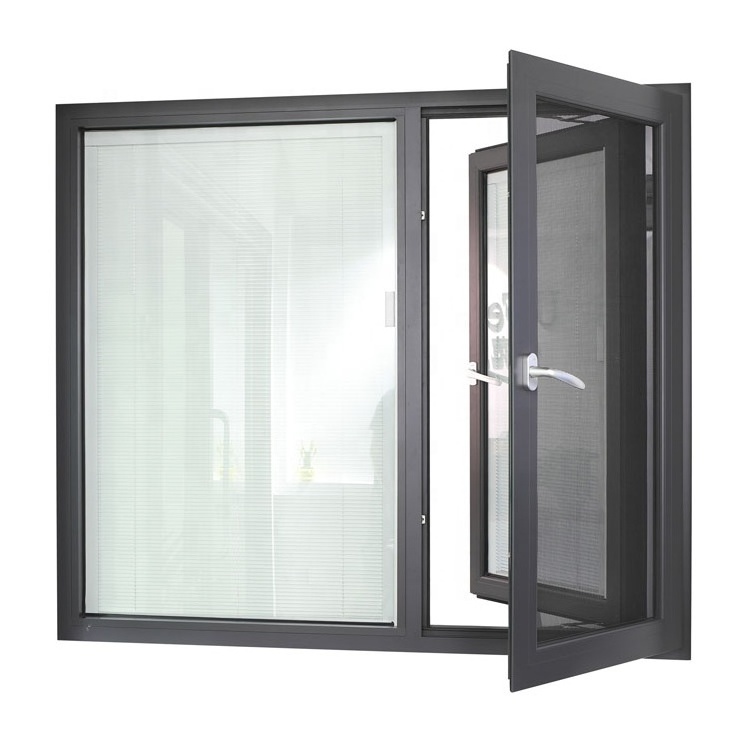 Style High Quality Cheap Price Aluminum Windows Modern Swing Stainless Steel Horizontal Aluminum Alloy Folding Screen 5 Years