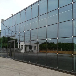 Heating bulletproof fixed window aluminum glass curtain wall