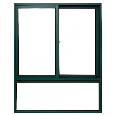 Aluminium sliding window system with aluminum window frame parts