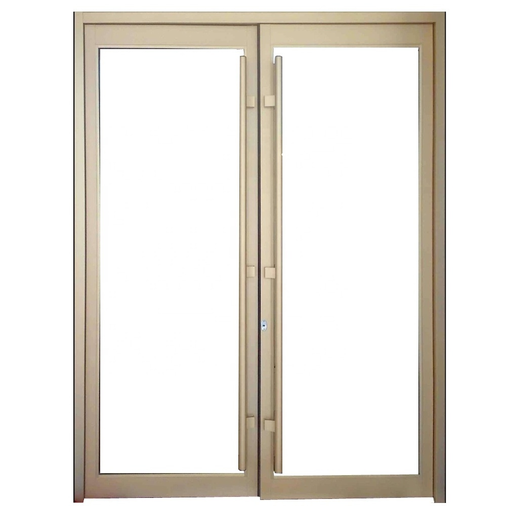 Australia standard aluminum door double tempered glazed used exterior glass door for sale