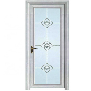 Aluminum bathroom washroom door toilet door glass interior doors for bathroom