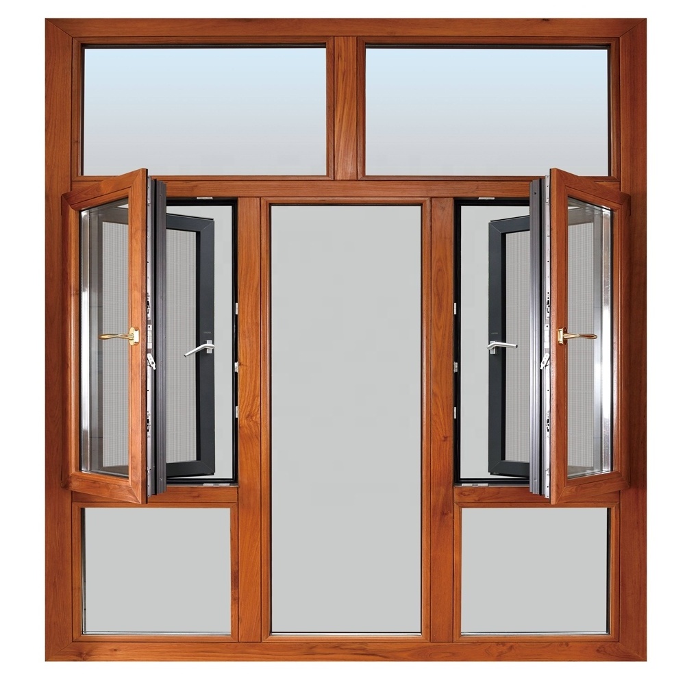 New design picture cheap aluminum double glass  window and door