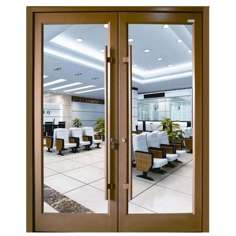 Australia standard aluminum door double tempered glazed used exterior glass door for sale