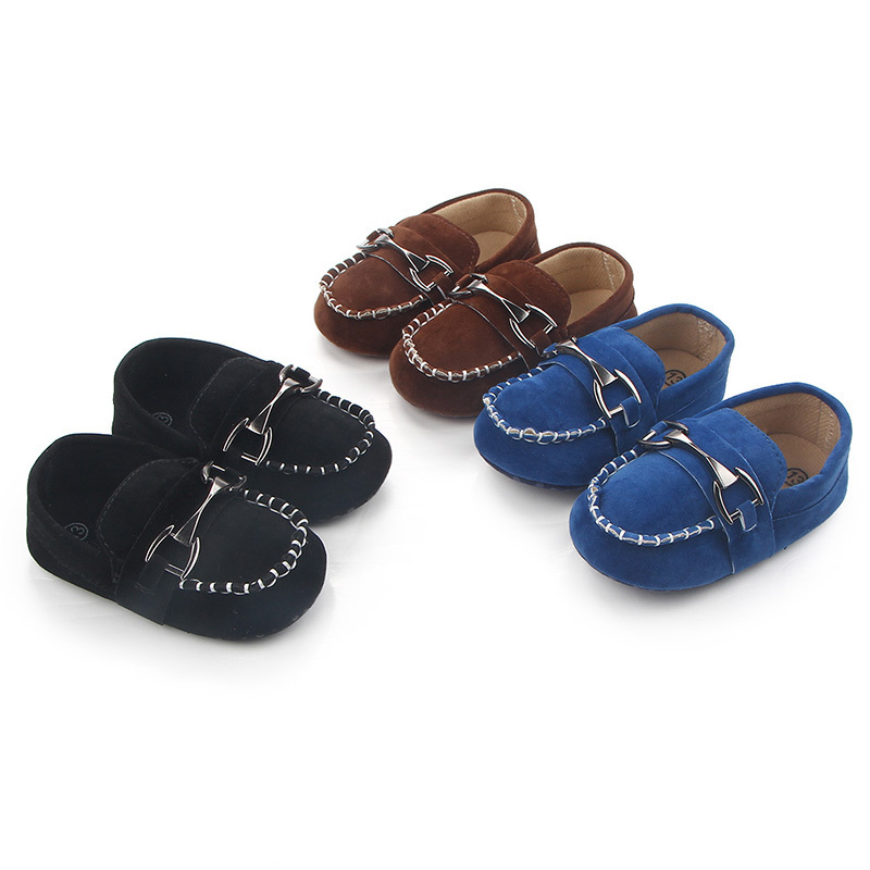 New Arrival Anti-slip Handmade Baby Loafers Infant Toddler Boys Girls Prewalker Moccasin Crib Shoes