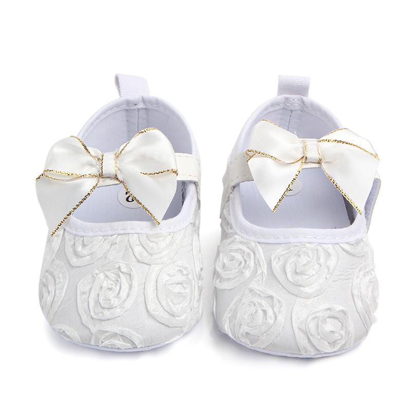 Wholesale beautiful rose design baby girl shoes  in bulk