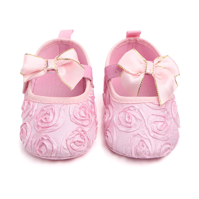 Wholesale beautiful rose design baby girl shoes  in bulk