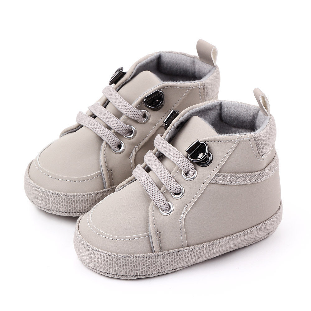 Fashion PU leather baby shoes toddler autumn sneakers unisex shoes in bulk