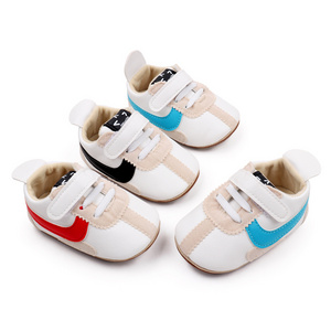 Baby sneaker casual sport shoes high quality PU and TPR anti-slip for 0-9-18 months newborn toddler