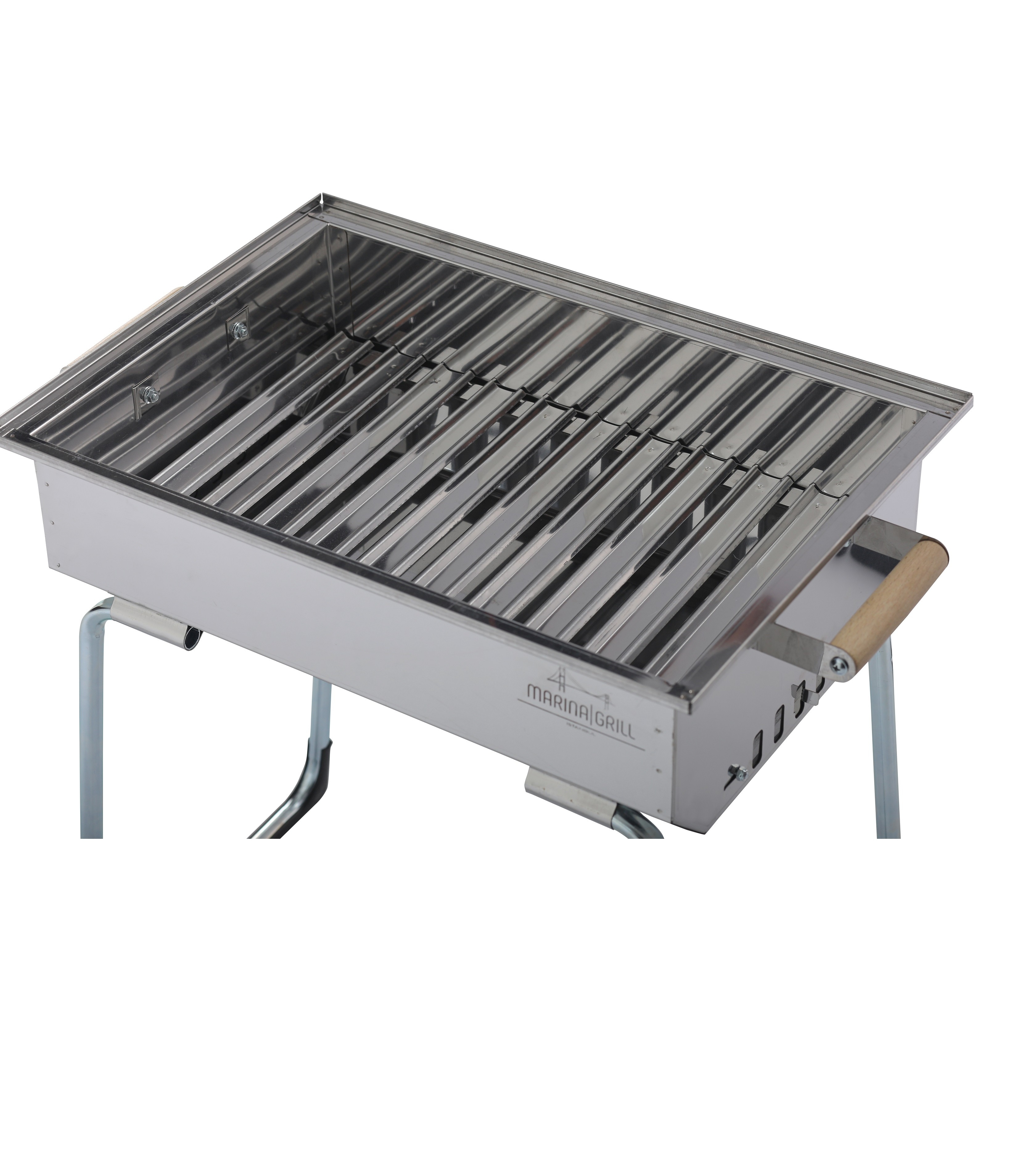 Portable Barbecue Grill With High Quality Premium Charcoal For Garden, Balcony, Summer House - Made in Turkey