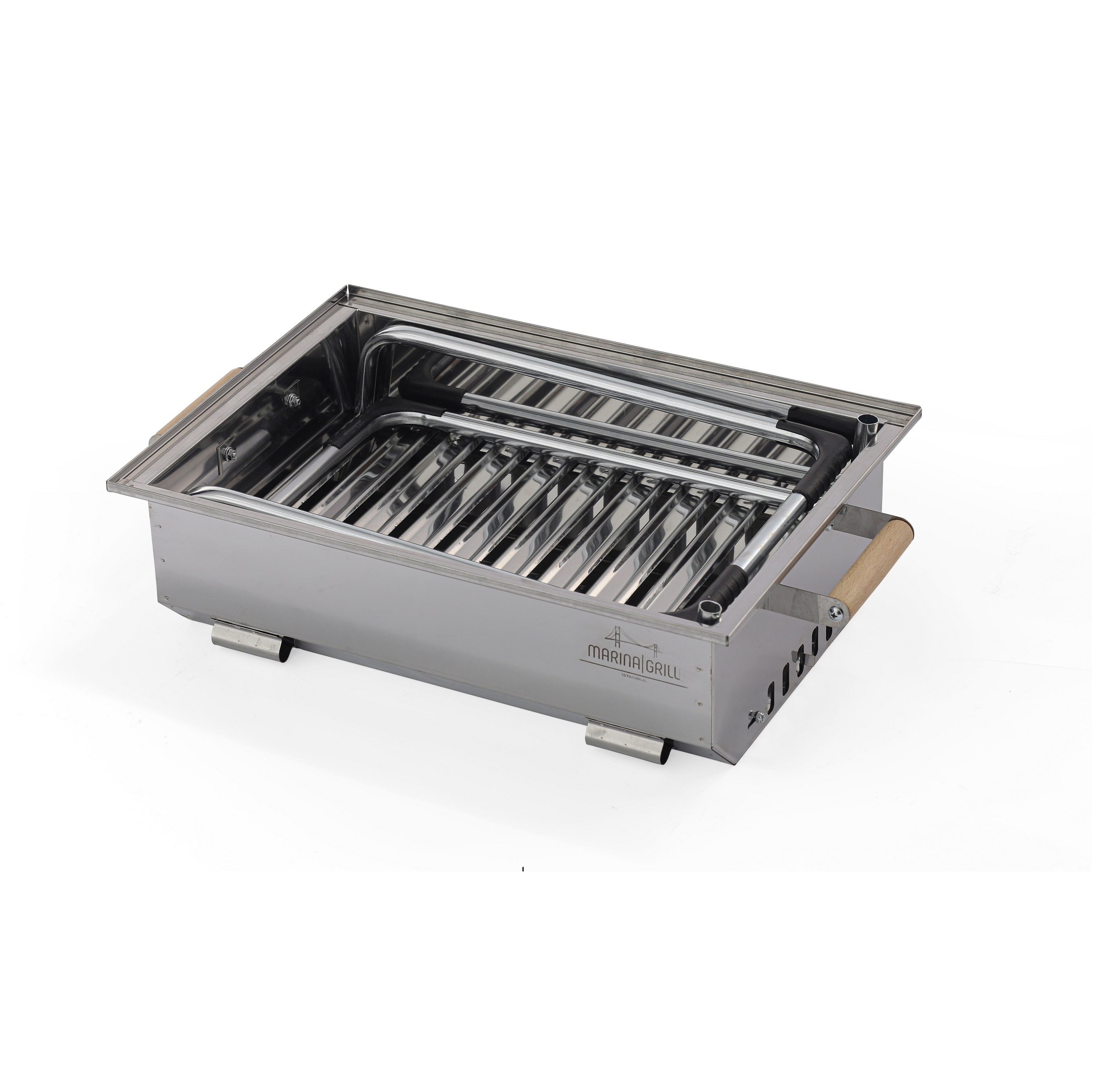 Portable Barbecue Grill With High Quality Premium Charcoal For Garden, Balcony, Summer House - Made in Turkey