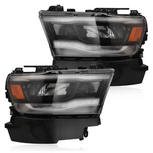 Black Head Lamp Headlamp Head Light Assembly LED Headlight For Dodge Ram 1500 2019 2020 2021