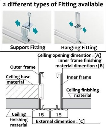 High quality and Easy to install Roof access panel for ceiling with high-performance made in Japan